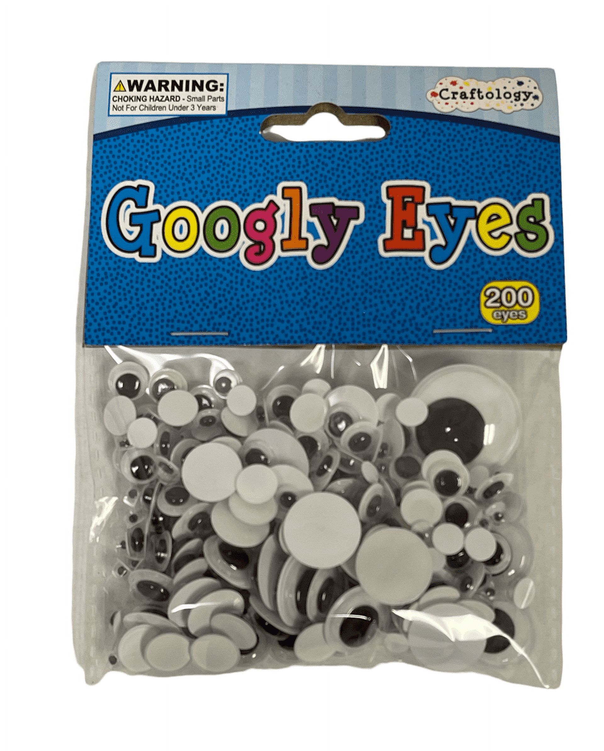 Craftology Googly Eyes Assorted Sizes 200 Eyes